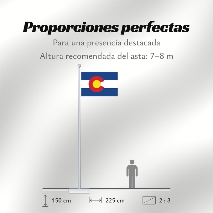 Proporciones de la bandera: Colorado	Colorado designed by Andrew Carlisle Carson	ᎧᎶᏩᏓ ᎦᏓᏘ	Ka hae Kololako	Colorati	Dibé nitsa hahoodzo bidah naatʼaʼí	Флаг Колорадо	Američke savezne države Kolorado