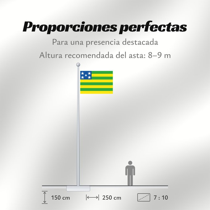 Proporciones de la bandera: Goiás