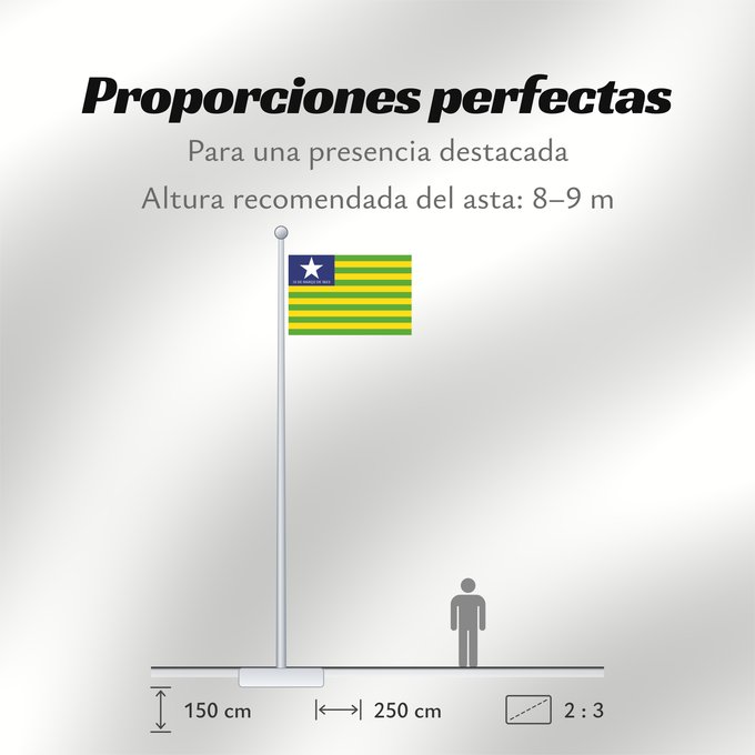 Proporciones de la bandera: Piauí