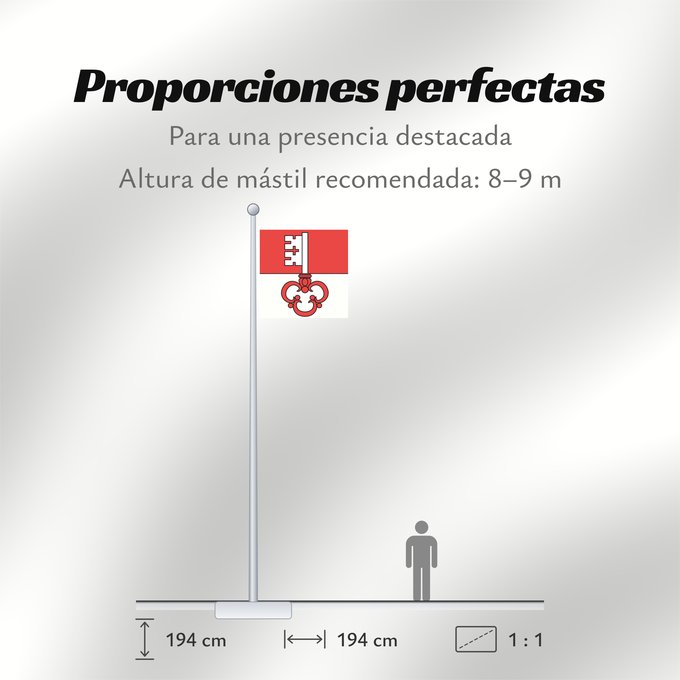 Proporciones de la bandera: Canton of Obwalden Obwalden canton d'Obwald Obwalden Obvaldo Canton of Obwalden in Switzerland