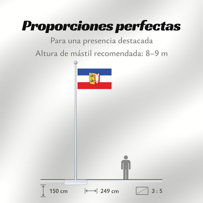 Proporciones de la bandera: Schleswig-Holstein