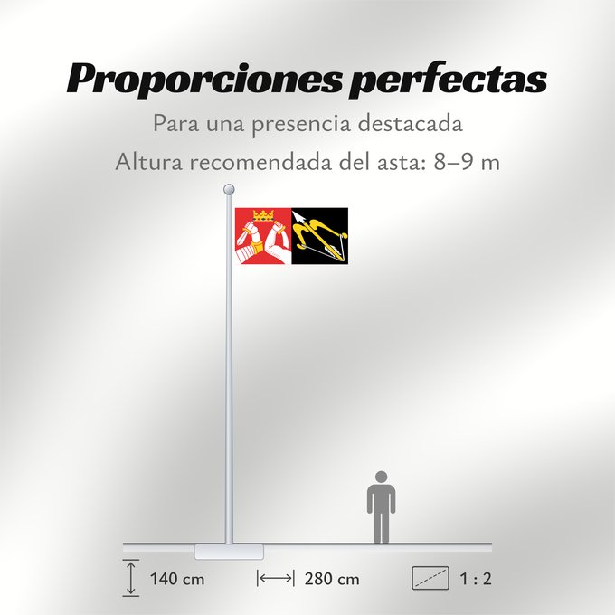 Proporciones de la bandera: Itä-Suomen lääni