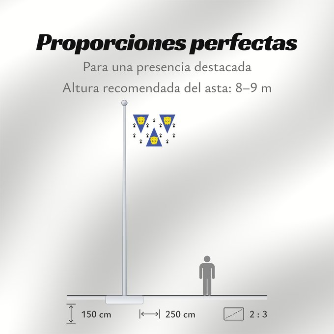 Proporciones de la bandera: Shropshire