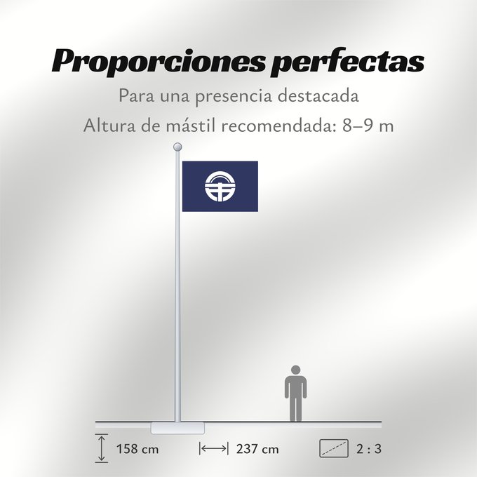 Proporciones de la bandera: Tokusima [Tokushima]