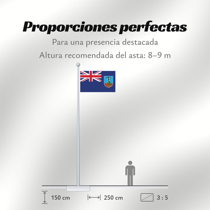 Proporciones de la bandera: Montserrat