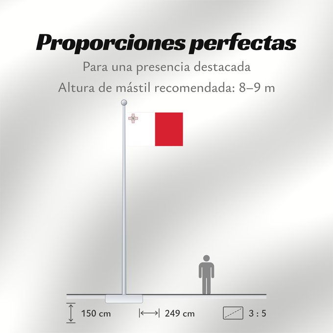 Proporciones de la bandera: Malta Malte Сцяг Мальты Maltas Ta Malta Флаг Мальты Прапор Мальти