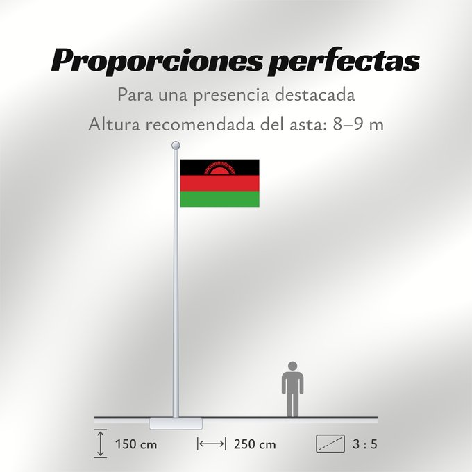 Proporciones de la bandera: Malawi Malaui የማላዊ ሰንደቅ ዓላማ علم ملاوي Malawis Malavio Maláive Mbendera ya Malaŵi Флаг Малави Malavija Malaawi