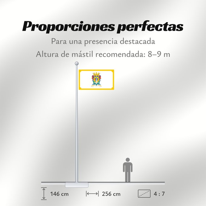 Proporciones de la bandera: Guanajuato Guanajuato