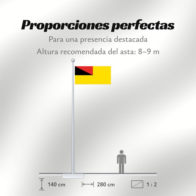 Proporciones de la bandera: Negeri Sembilan	Negeri Sembilan, a state of Malaysia