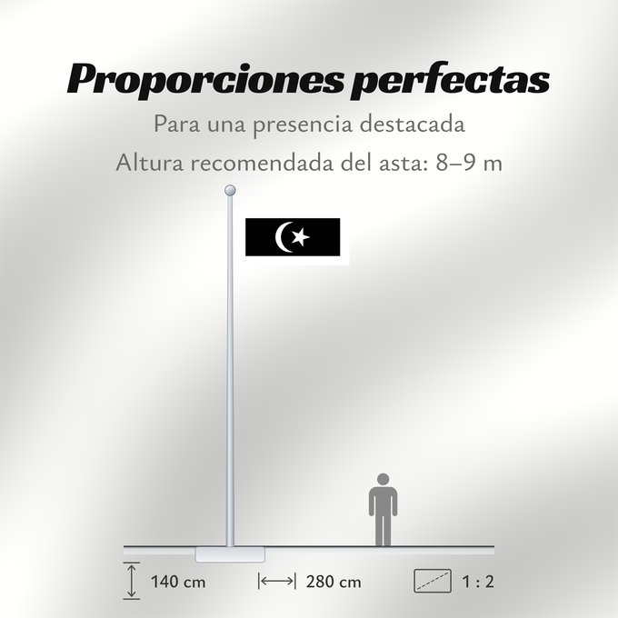 Proporciones de la bandera: Terengganu Malaysian state Terengganu