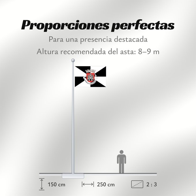 Proporciones de la bandera: Castelo Branco