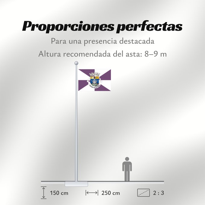 Proporciones de la bandera: Setúbal