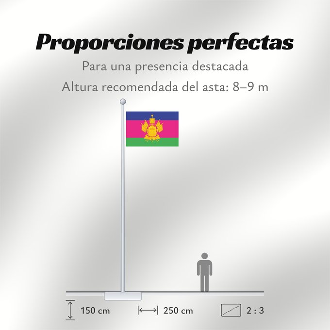 Proporciones de la bandera: Krasnodar Krai	Krasnodar Krai 	Kraï de Krasnodar	Krai de Krasnodar	Krasnodar krai	Kraj di Krasnodar