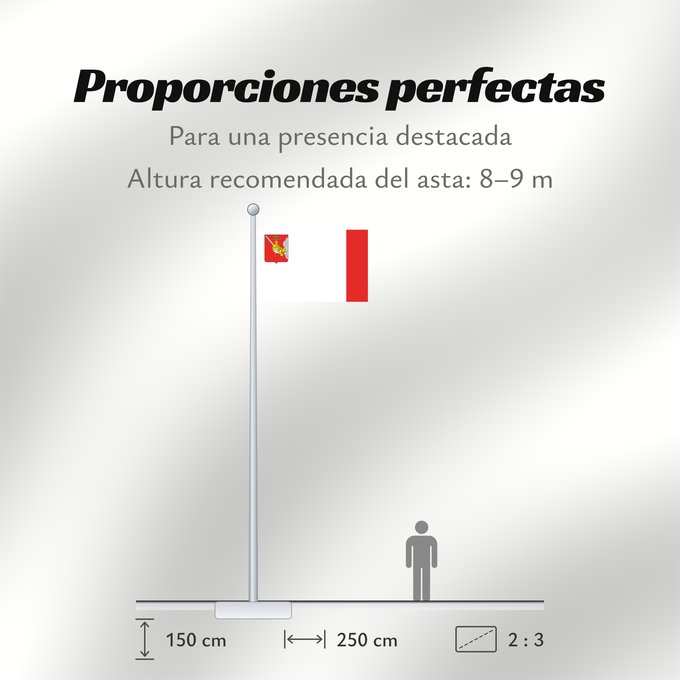Proporciones de la bandera: Vologda Oblast	Vologda Oblast 	Oblast de Vologda	Óblast de Vólogda	Oblast Wologda
