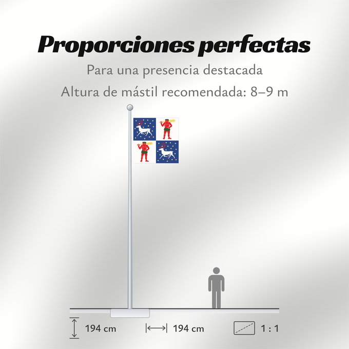 Proporciones de la bandera: Norrbottens län vapenflagga	Norrbotten County in Sweden	Norrbotten	Norrbottens läns vapenflagga