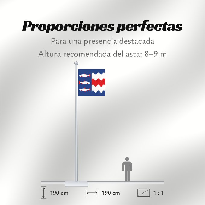 Proporciones de la bandera: Västernorrlands län