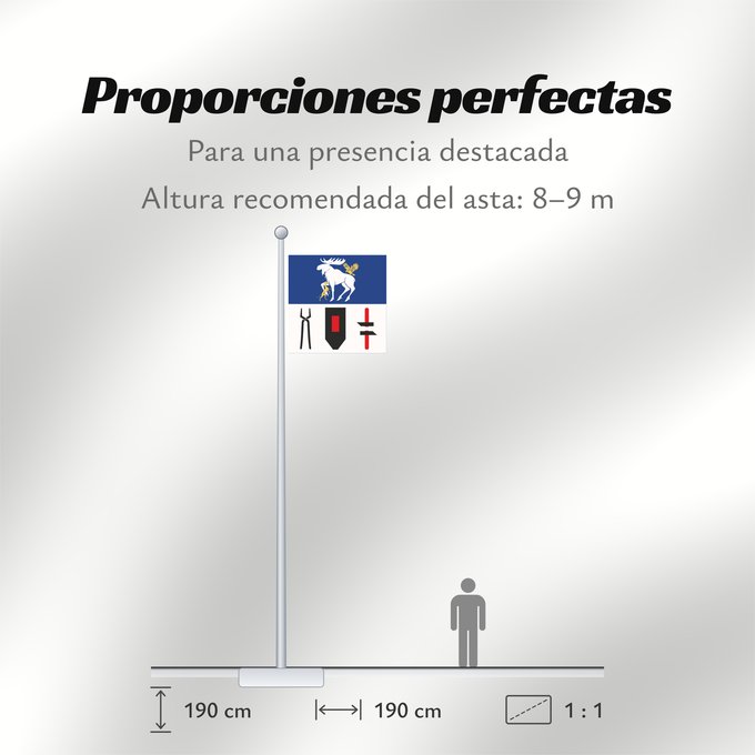 Proporciones de la bandera: Jämtlands län