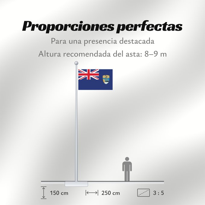 Proporciones de la bandera: Saint Helena Saint Helena, Ascension and Tristan da Cunha Sainte-Hélène (territoire) Santa Helena, A. y T. St. Helena Shan Héilin Sen Helena