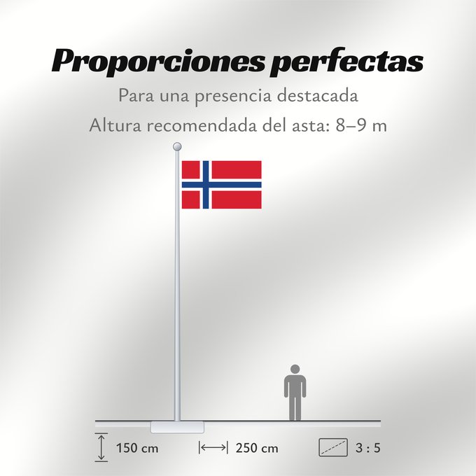 Proporciones de la bandera: Svalbard and Jan Mayen