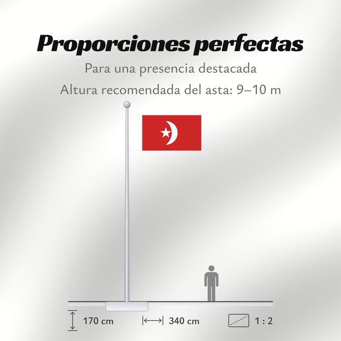 Proporciones de la bandera: Umm al-Qaiwain	Umm al-Quwain	علم إمارة أم القيوين