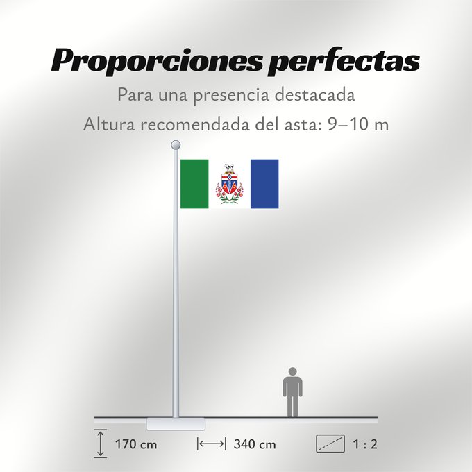 Proporciones de la bandera: Yukon Yukon Territory Yukon territoire Yukon Territory Yukon (Territorium) Banniel tiriad Yukon, Kanada