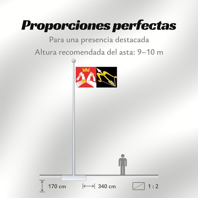 Proporciones de la bandera: Itä-Suomen lääni