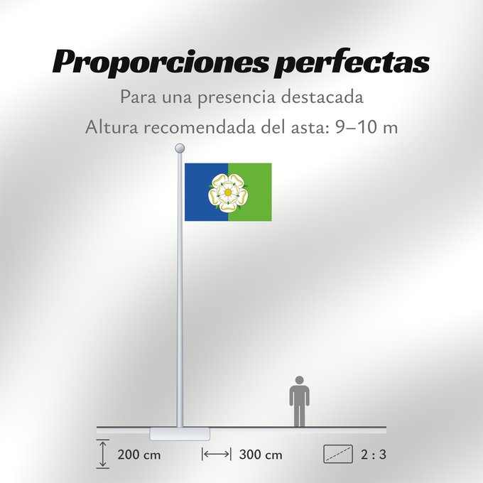 Proporciones de la bandera: East Riding of Yorkshire