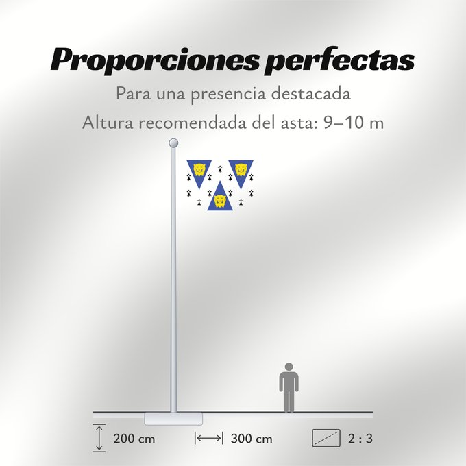 Proporciones de la bandera: Shropshire