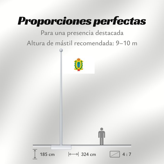 Proporciones de la bandera: Durango
