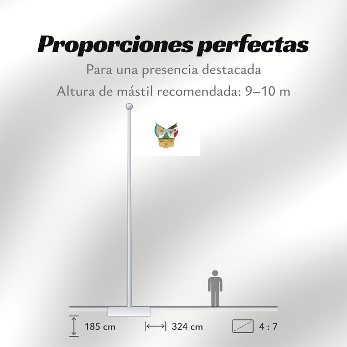 Proporciones de la bandera: Hidalgo	hidalgo y fidalgo