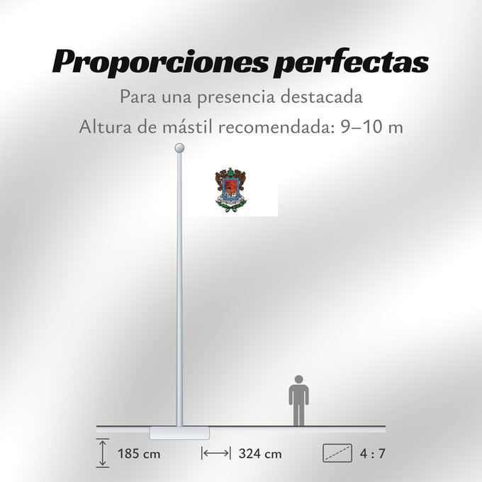 Proporciones de la bandera: Michoacan	Michoacán