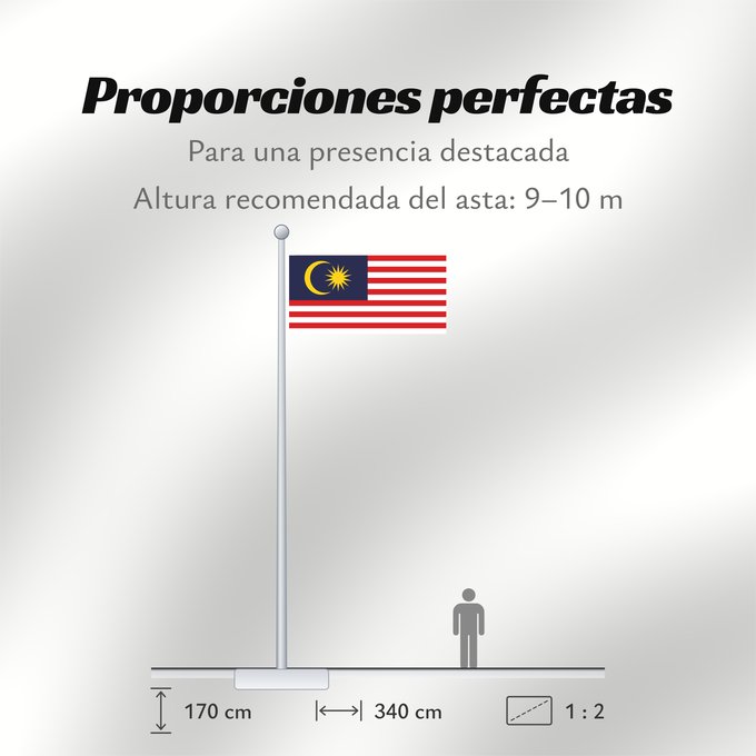 Proporciones de la bandera: Malaysia Malaysia – Jalur Gemilang Stripes of Glory Malaisie Malasia Watawat ng Malaysia علم ماليزيا Malaysia / بنديرا مليسيا Malajzio Malaisia lipp Mâ-lòi-sî-â koet-khì 馬来西亜の国旗 ទង់ជាតិម៉ាឡេស៊ី Malaysi ທຸງຊາດມາເລເຊຍ 馬來西亞之國旗 Malaysia – Jalur Gemilang / بن