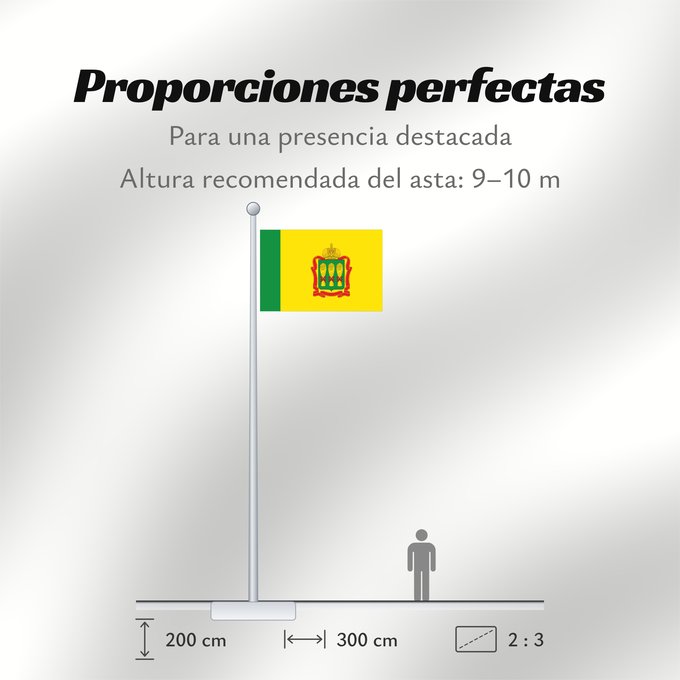 Proporciones de la bandera: Penza Oblast Oblast de Penza Óblast de Penza Oblast Pensa