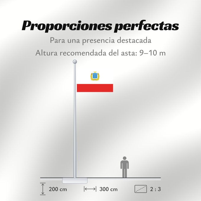 Proporciones de la bandera: Saratov Oblast Oblast de Saratov Óblast de Sarátov Oblast Saratow