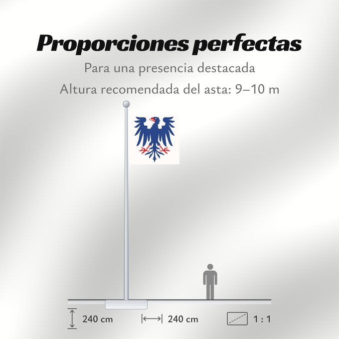 Proporciones de la bandera: Värmlands län