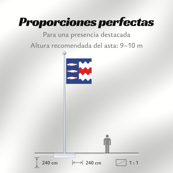 Proporciones de la bandera: Västernorrlands län
