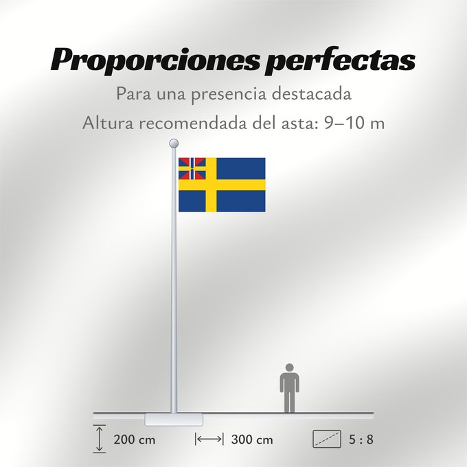 Proporciones de la bandera: Swedish norwegian union