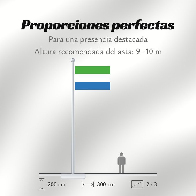 Proporciones de la bandera: Sierra Leone Sierra Leona Sierra Leones Sieraleono Sierre Leone