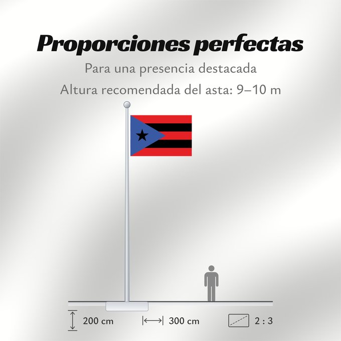 Proporciones de la bandera: Puerto Rico