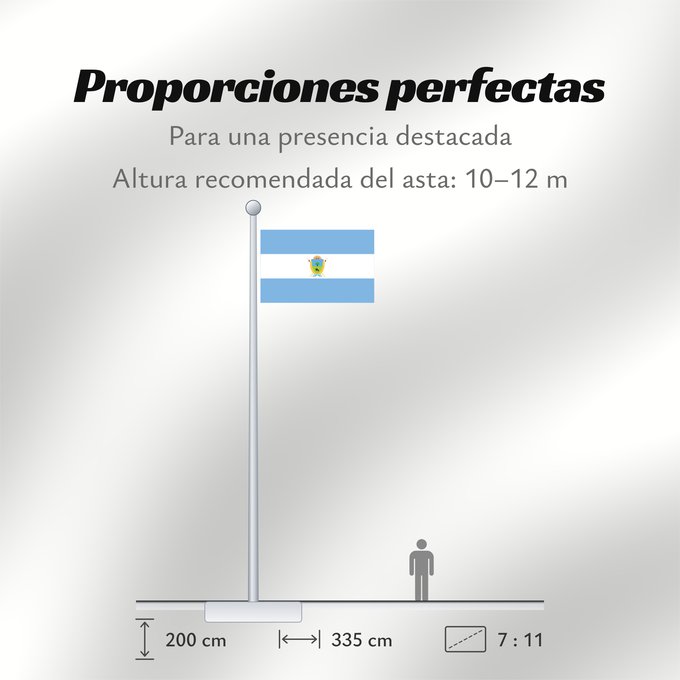 Proporciones de la bandera: Provincia de La Pampa La Pampa Province of Argentina province de La Pampa Provinz La Pampa Provincia di La Pampa