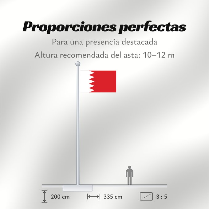 Proporciones de la bandera: Bahrain	Bahreïn	Baréin	Bahrein	علم البحرين	Bahreina	Bahrainin	Флаг Бахрейна	Bahrajna	Bahrains	Прапор Бахрейну	Quốc kỳ Bahrain
