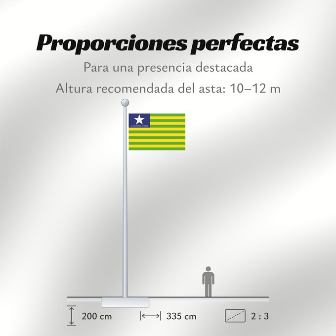 Proporciones de la bandera: Piauí