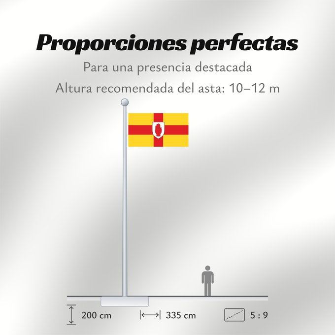 Proporciones de la bandera: Ulster	Ulster  heraldic banner of traditional coat of arms of the province	Úlster 