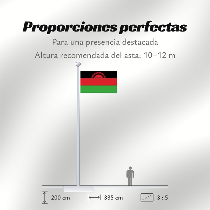 Proporciones de la bandera: Malawi Malaui የማላዊ ሰንደቅ ዓላማ علم ملاوي Malawis Malavio Maláive Mbendera ya Malaŵi Флаг Малави Malavija Malaawi