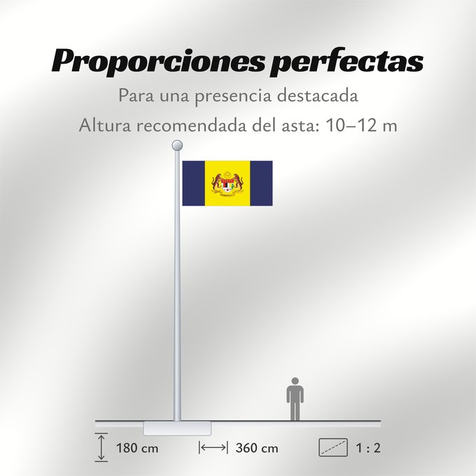 Proporciones de la bandera: Putrajaya	Putrajaya, Malaysia	Putrajaya 