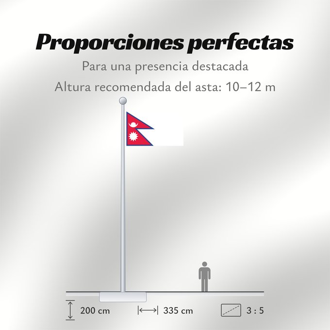 Proporciones de la bandera: Nepal	Népal	علم نيبال	নেপালের জাতীয় পতাকা	নেপালর ফিরালহান	Banniel Nepal	Nepala	Nepálská vlajka	Σημαία του Νεπάλ	Nepalo	Nepali lipp	Nepalgo bandera	Nepalin	नेपाल का ध्वज	Nepál	ネパールの国旗	Nepālas	Знаме на Непал	Nepals flagg	नेपालको झण्डा	Det nepalske flagget	