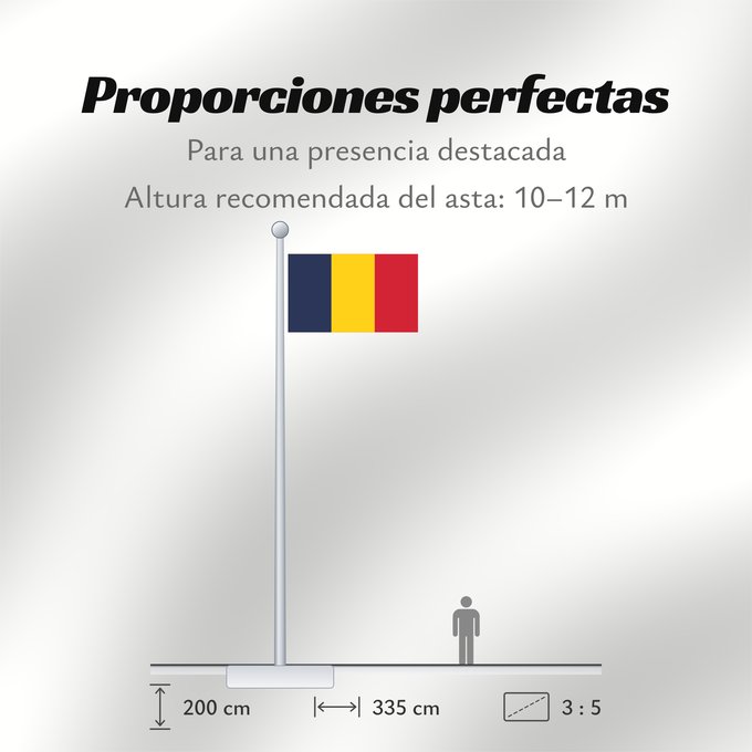 Proporciones de la bandera: Chad	National du Tchad	Chad. Proporción 2 3	Tschad	Ciad	Tsjaad	علم تشاد	Ĉado	Ciadului	Čada	Tchads