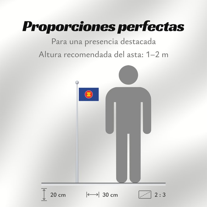 Proporciones de la bandera: ASEAN