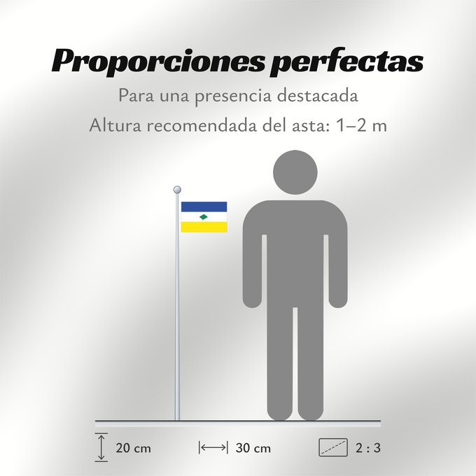 Proporciones de la bandera: Muzo  Boyacá	Muzo	Municipio de Muzo en Boyacá Colombia segun descripción de la página oficial