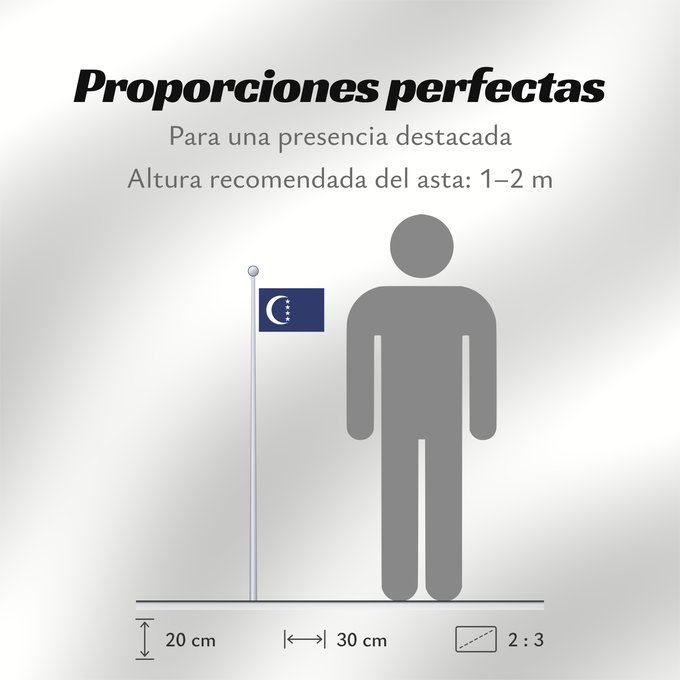 Proporciones de la bandera: Grande Comore Gran Comora